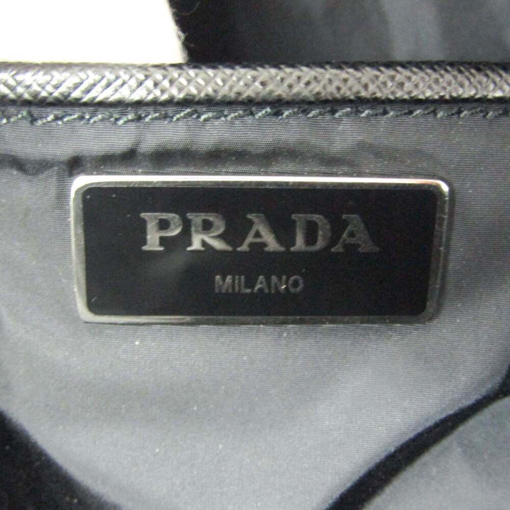 PRADA Black Leather Shoulder Bag - Picture 10 of 12